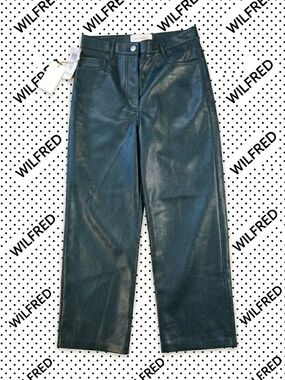 Wilfred Melina Cropped Leather Pant - Aventurine Green